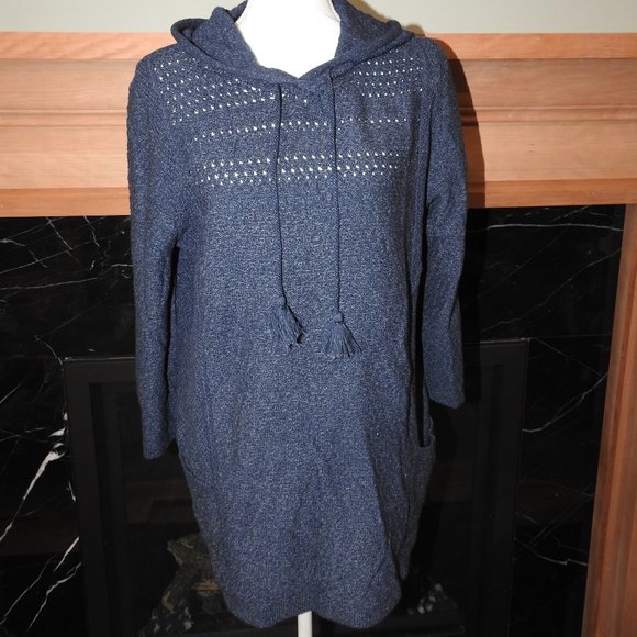 J Jill Pure Jill Hooded Sweater Tunic - Picture 1 of 2